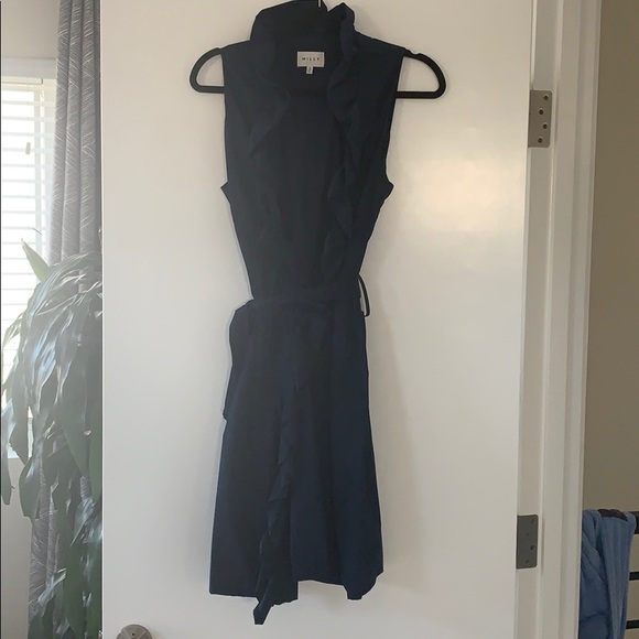 Milly Ruffle Wrap Dress - Picture 2 of 2